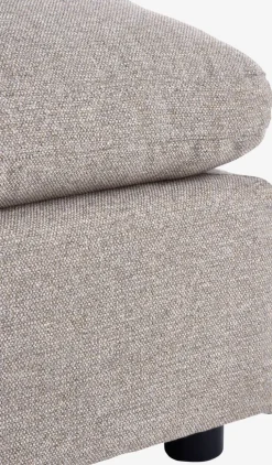 Modulaire bank LUNDBY midden zandkleurige stof