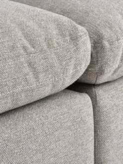 Modulaire bank LUNDBY open einde zandkleurige stof