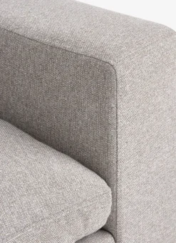 Modulaire bank LUNDBY open einde zandkleurige stof