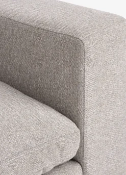 Modulaire bank LUNDBY 3-zits zandkleurige stof