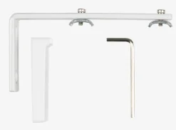 Muurhaak FLEXI 10cm wit