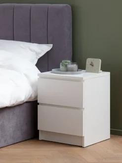 Nachtkastje LIMFJORDEN 2 lades wit