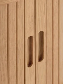 Nachtkastje LYNGVIG 2 tambour deuren naturel eiken