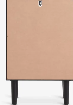 Nachtkastje ODENSE 2 deuren eiken/zwart