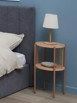 Nachtkastje SNESLEV 1 schap eiken kleur