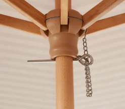 Parasol SMYGEHUK Ø200 beige/zand