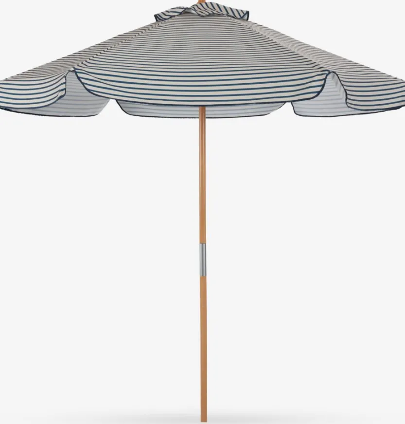 Parasol SMYGEHUK Ø200 naturel/blauw