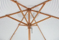 Parasol SMYGEHUK Ø200 naturel/blauw