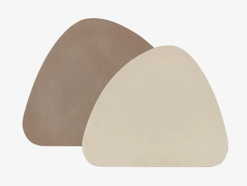 Placemat ARTISKOKK 33x44 omkeerbaar beige/grijs