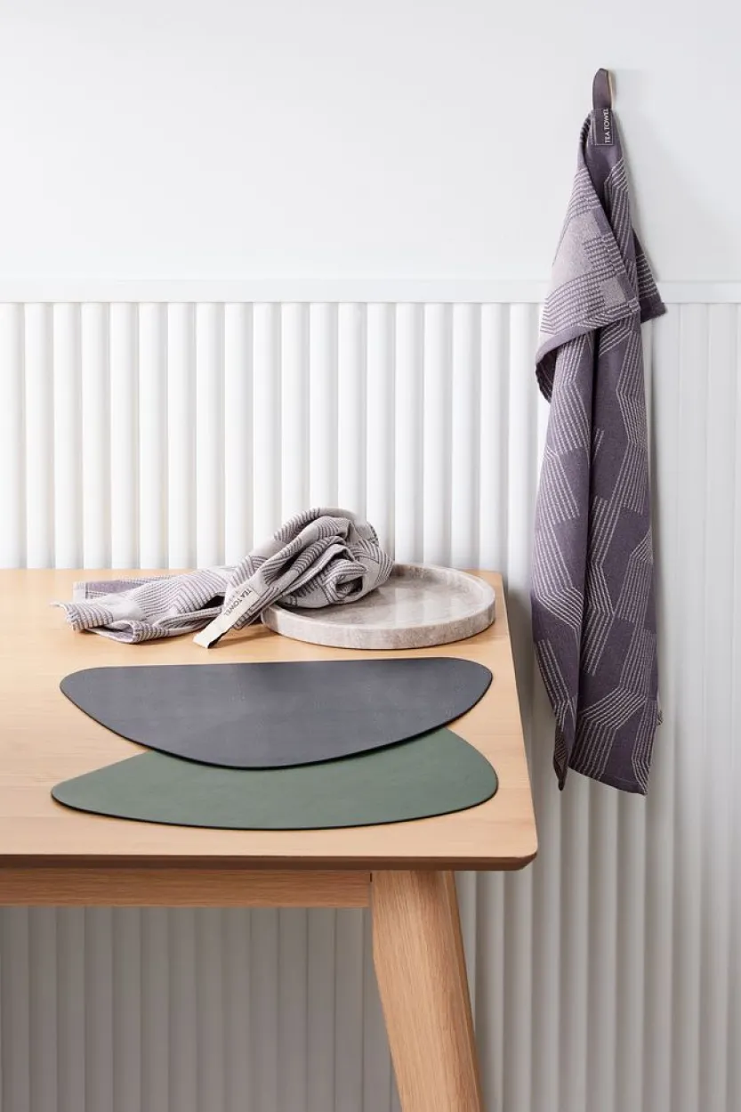 Placemat ARTISKOKK 33x44 omkeerbaar zwart/groen