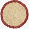 Placemat CELESTIT Ø38 naturel/rood