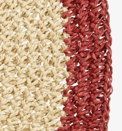 Placemat CELESTIT Ø38 naturel/rood