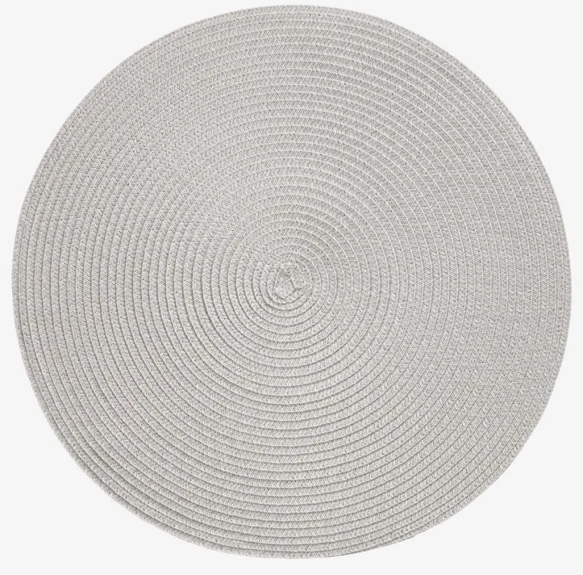 Placemat KUNGSMYNTA Ø38 zilvergrijs
