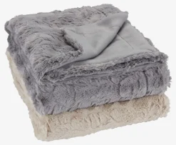 Plaid MYGGBLOM 130x170 grijs