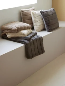 Plaid STAVKLOKKE 130x170 taupe