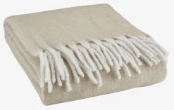 Plaid TUSENFRYD 130x180 beige