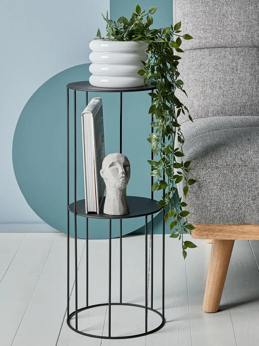 Plantenstandaard PELLE Ø25xH60cm zwart