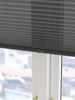 Plisségordijn HVEN 60x130 grijs up/down