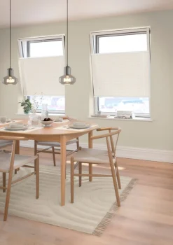 Plisségordijn verduisterend HVEN 60x130 cm wit up/down