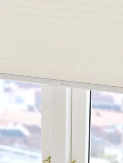 Plisségordijn verduisterend HVEN 60x130 cm wit up/down