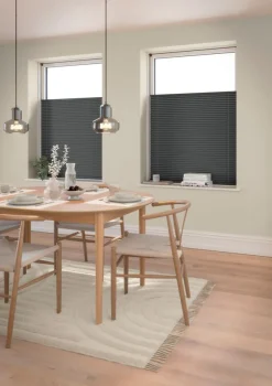 Plisségordijn verduisterend HVEN 60x130 grijs up/down