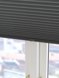 Plisségordijn verduisterend HVEN 60x130 grijs up/down