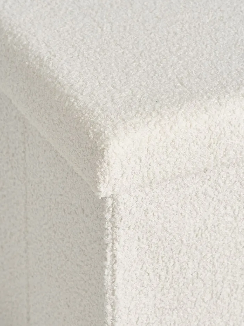 Poef NYSTED 76x38 met opbergruimte off-white teddy