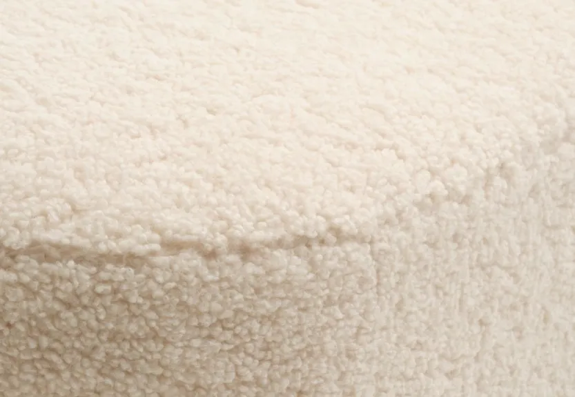 Poef OREBO 84x45 off-white teddy