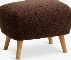 Poef VILDSUND 52x41 bruine stof