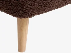 Poef VILDSUND 52x41 bruine stof