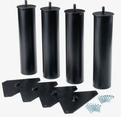 Poten Ø5xH20 zwart 4 stuks