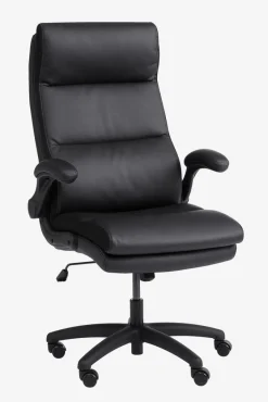 Professionele bureaustoel KASTBJERG zwart kunstleer