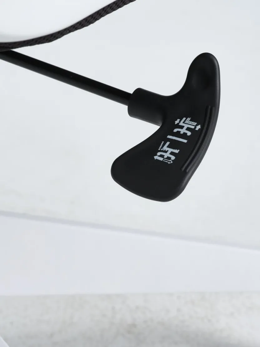 Professionele bureaustoel HEDENSTED zwarte stof/wit