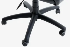 Professionele bureaustoel TJELE zwart kunstleer/zwart