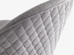 Professionele bureaustoel KOKKEDAL grijze stof/wit