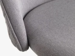 Professionele bureaustoel KOKKEDAL grijze stof/wit