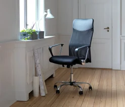 Professionele bureaustoel BILLUM zwarte mesh