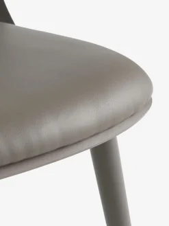 RINGSTED Ø100 tafel zwart + 4 ULDAL stoelen bruin