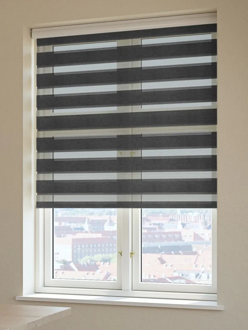 Rolgordijn duo ALSTEN 60x180 grijs