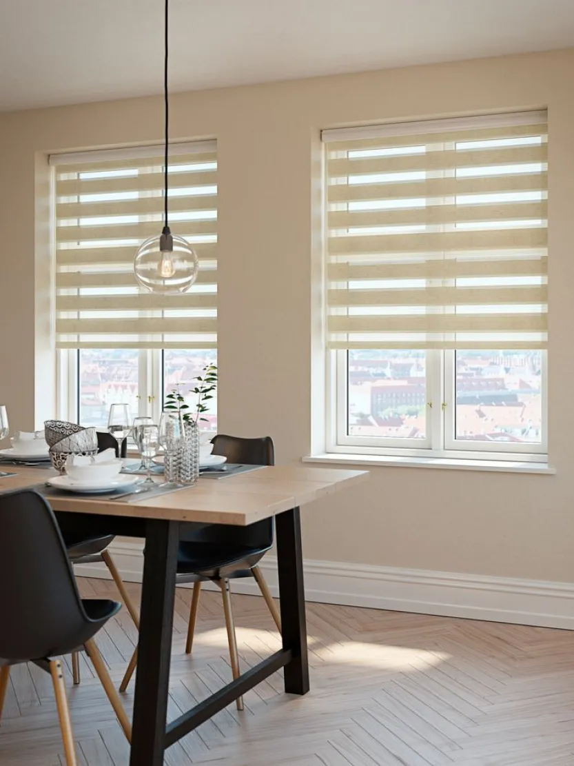 Rolgordijn duo ALSTEN 60x180 naturel