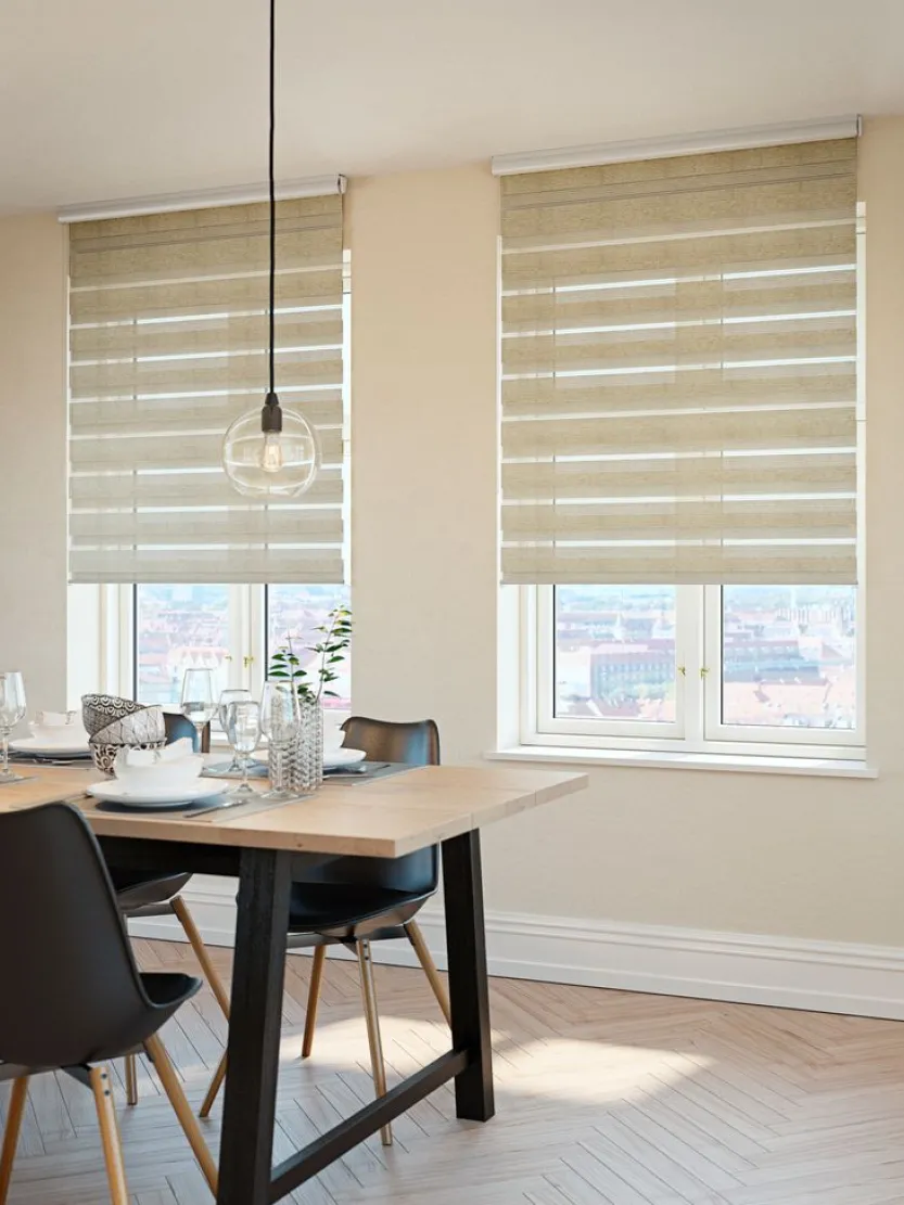 Rolgordijn duo ALSTEN 60x180 naturel