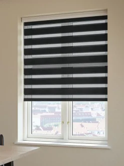 Rolgordijn duo ALSTEN 60x180 zwart