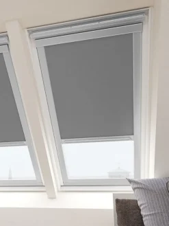 Rolgordijn verduisterend MORS dakraam grijs