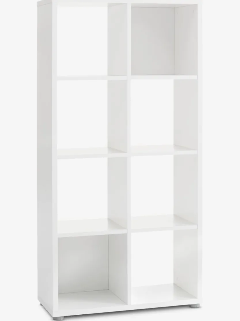 Roomdivider HALDAGER 8 schappen wit
