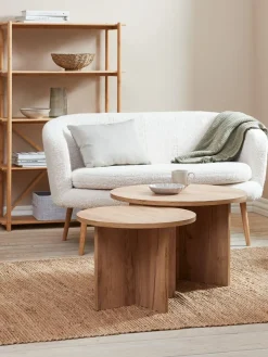 Salontafel KALVEHAVE Ø70 eiken kleur