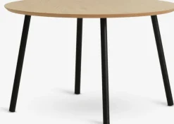 Salontafel NYBO Ø70 eiken kleur/zwart