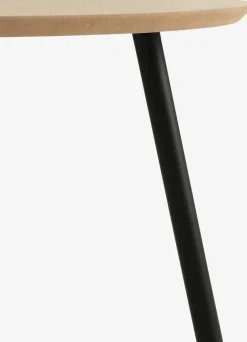 Salontafel NYBO Ø70 eiken kleur/zwart