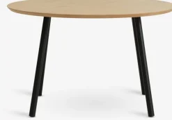 Salontafel NYBO Ø70 eiken kleur/zwart