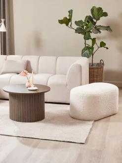 Salontafel SPODSBJERG Ø67 donker eiken kleur