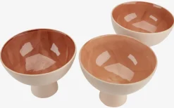 Schaal CHRIS Ø21xH16 beige/terracotta